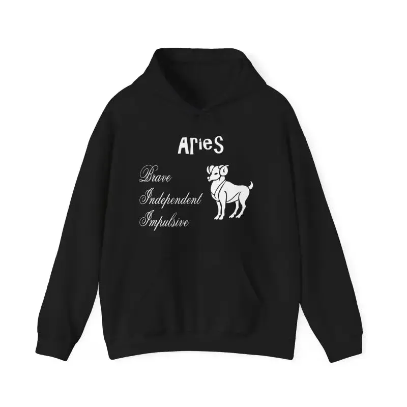 Aries Zodiac Sign Hooded Sweatshirt Unleash your Style