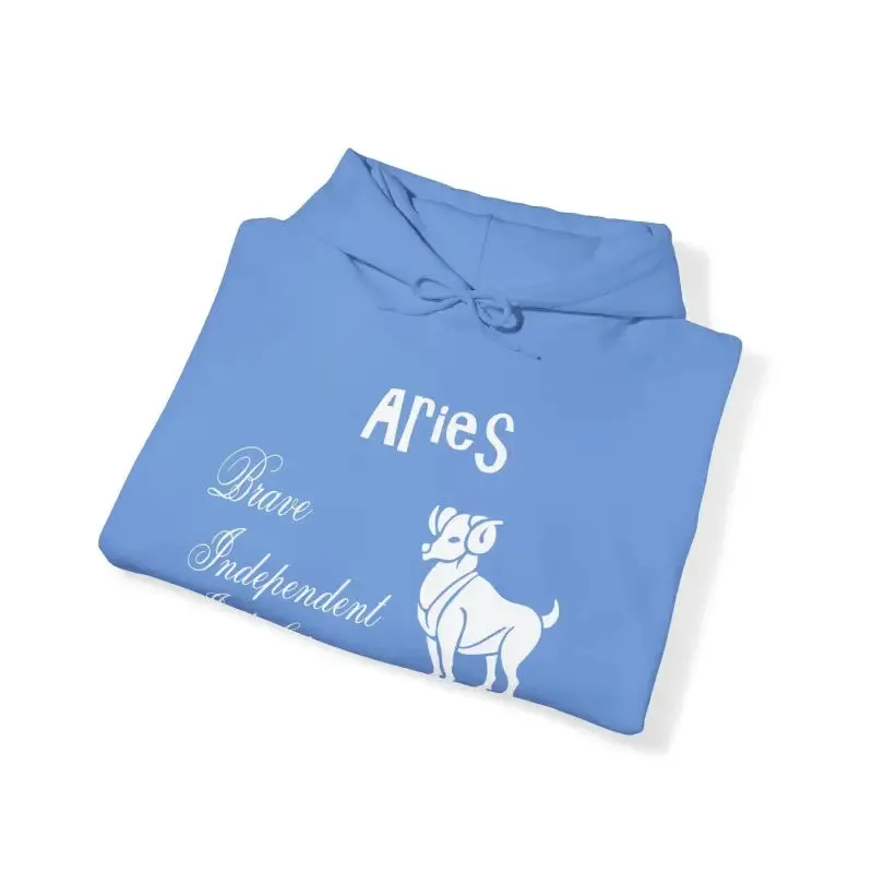 Aries Zodiac Sign Hooded Sweatshirt Unleash your Style