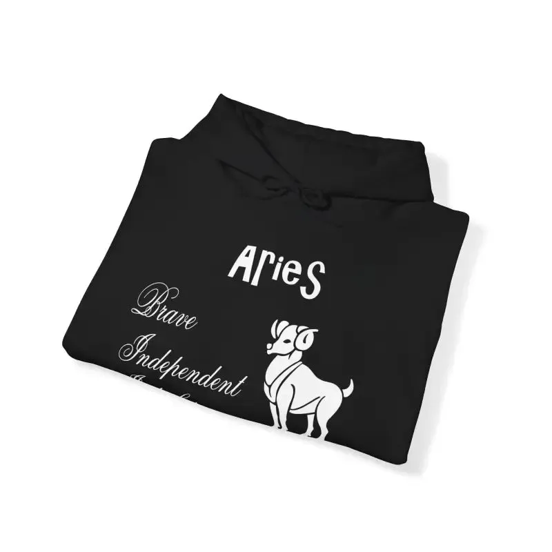 Aries Zodiac Sign Hooded Sweatshirt Unleash your Style