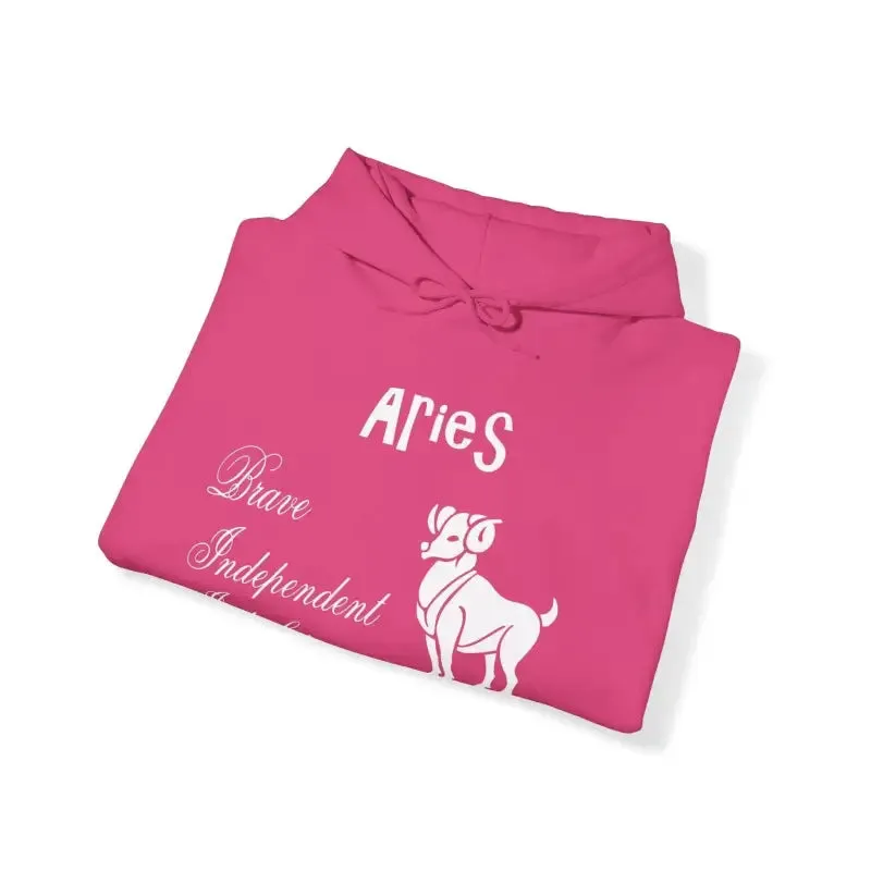Aries Zodiac Sign Hooded Sweatshirt Unleash your Style