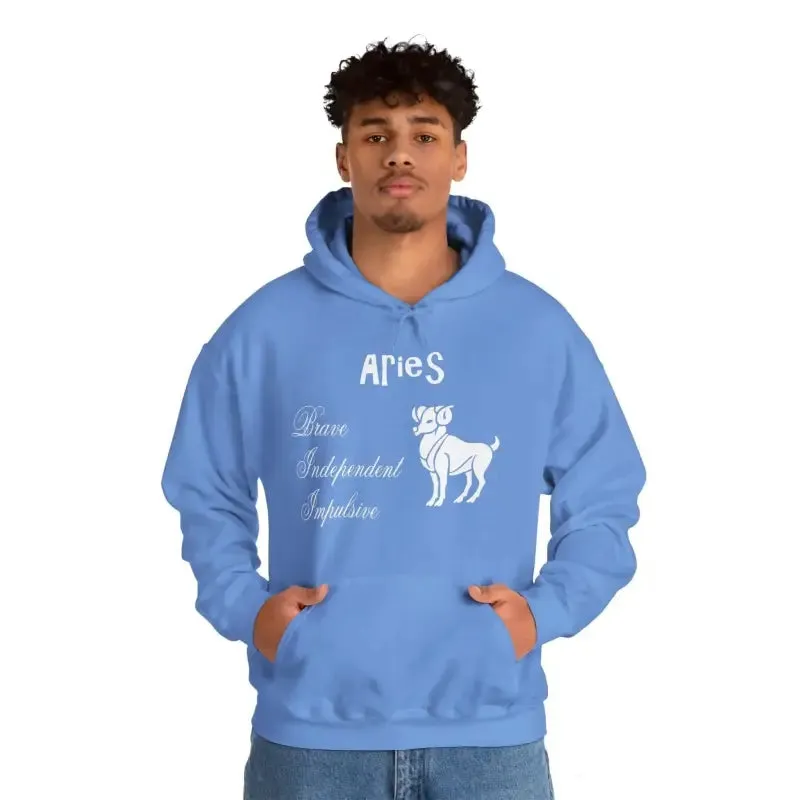Aries Zodiac Sign Hooded Sweatshirt Unleash your Style