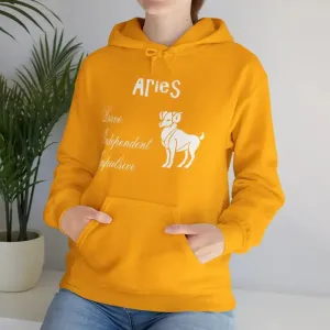 Aries Zodiac Sign Hooded Sweatshirt Unleash your Style