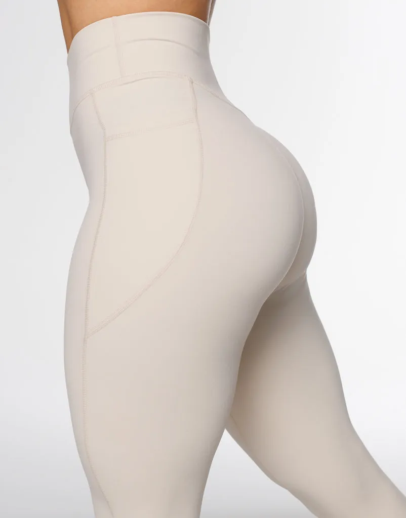 Ascend Pocket Leggings - Oatmeal