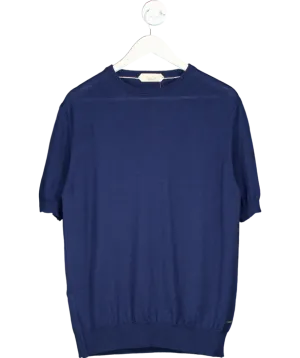 Aurelien Blue Cashwool T-shirt UK M