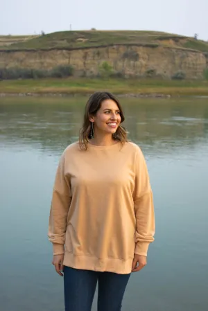 Beckett Oversized Sweatshirt-Khaki