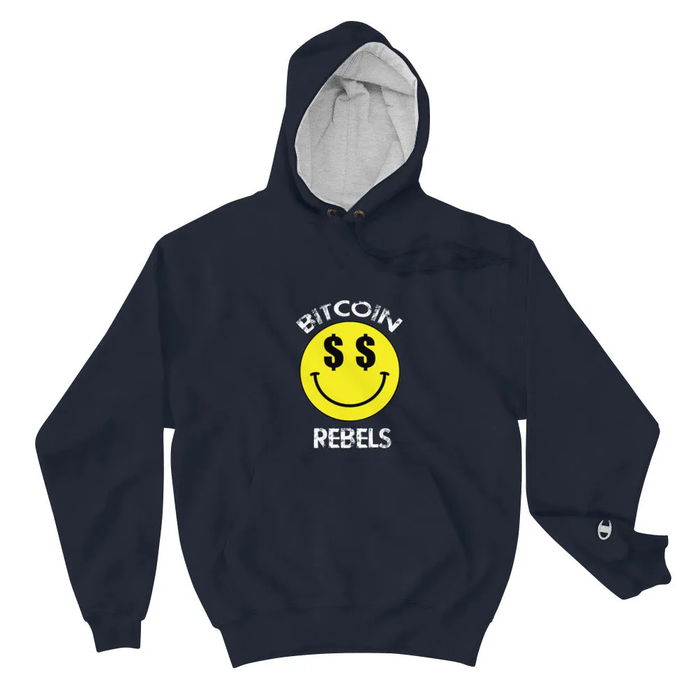 Bitcoin Rebels $$ Champion Hoodie Mens