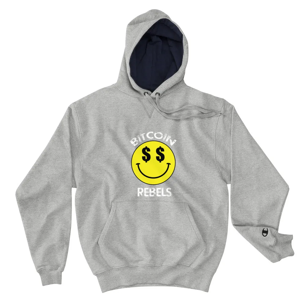 Bitcoin Rebels $$ Champion Hoodie Mens