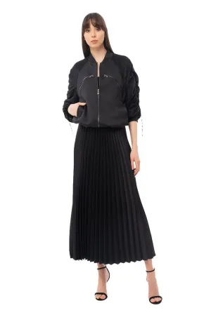 Black Day Long Sleeve Bomber with Pockets