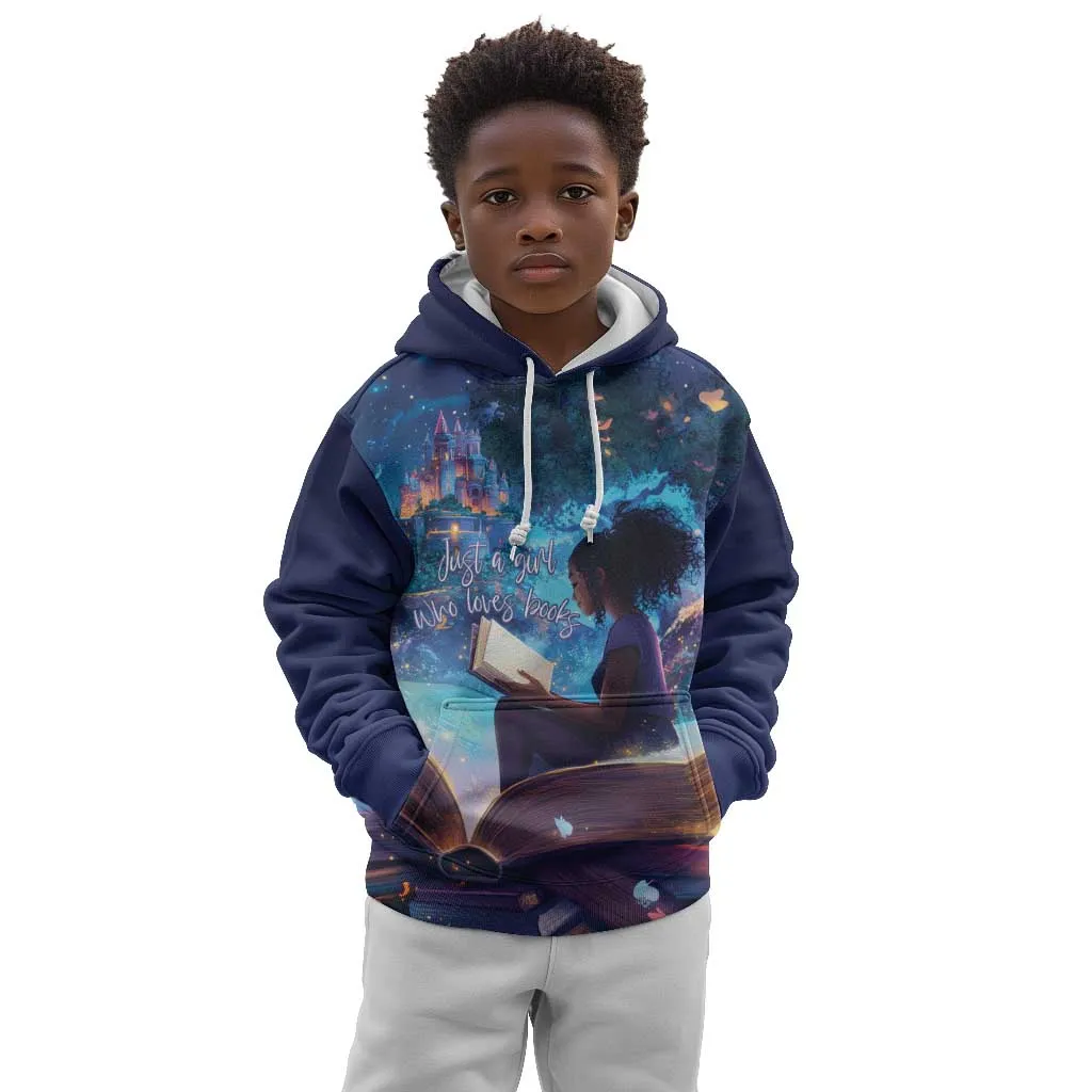 Black Girls Book Lovers Kid Hoodie So Many Books - So Little Time LT15