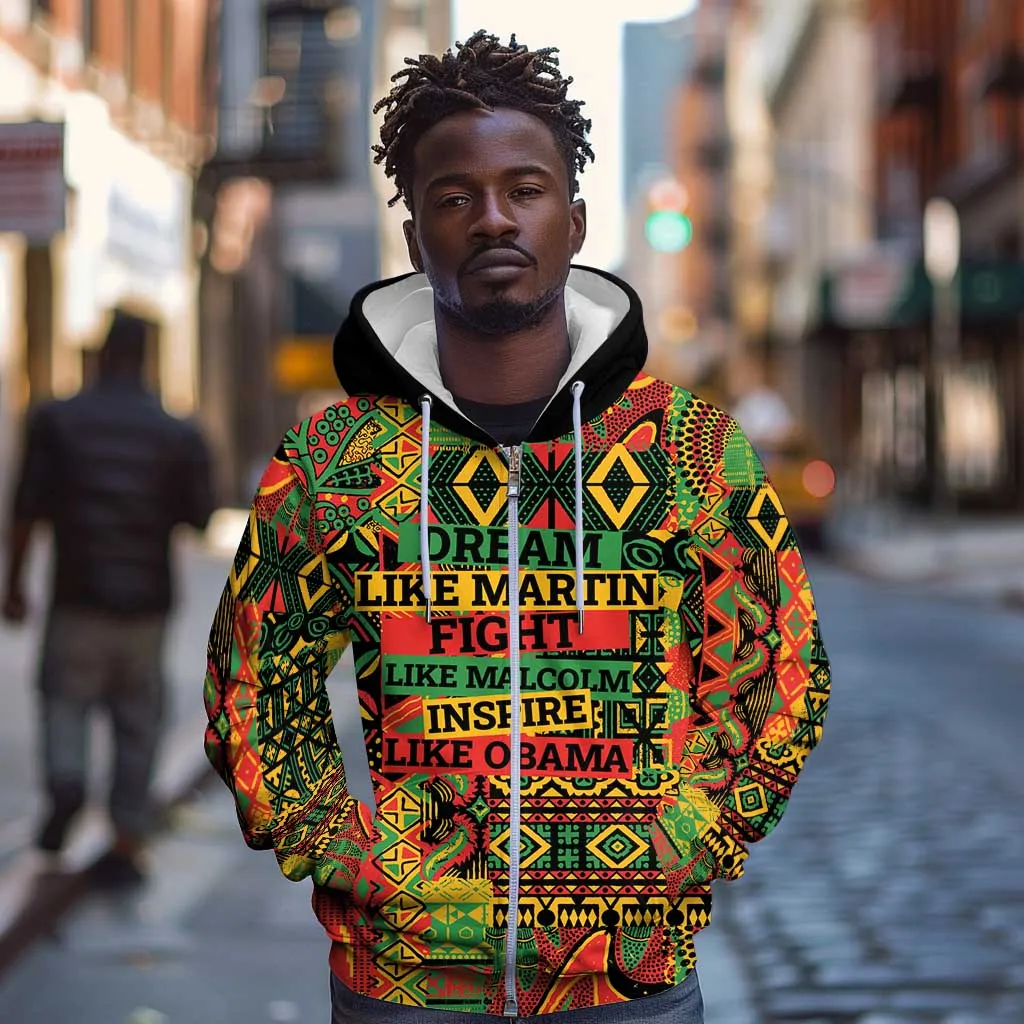 Black History Black Month Dream Like Zip Hoodie LT9