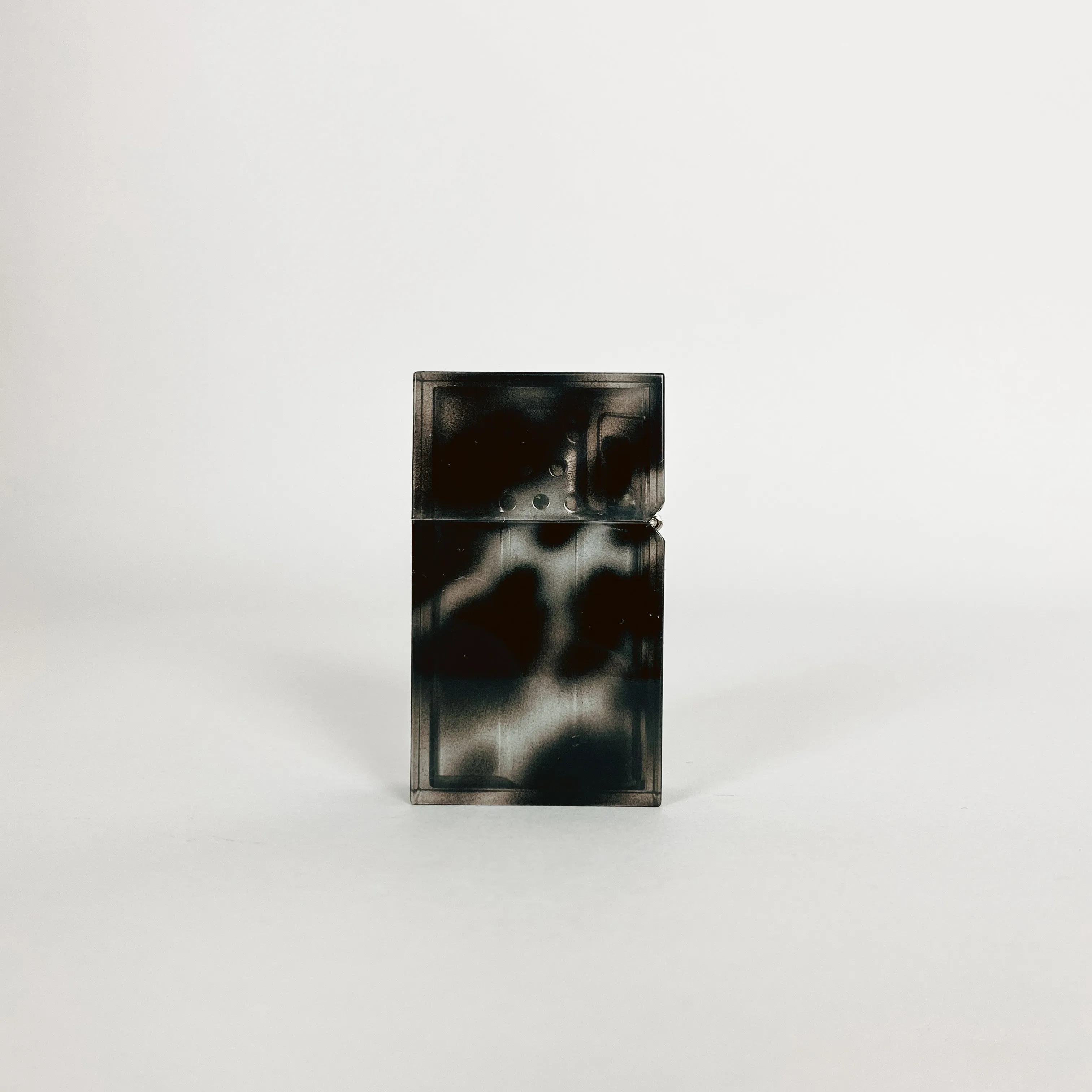Black Marble Hard Edge Refillable Lighter