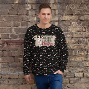 Black Merry Christmas Paw Sweatshirt