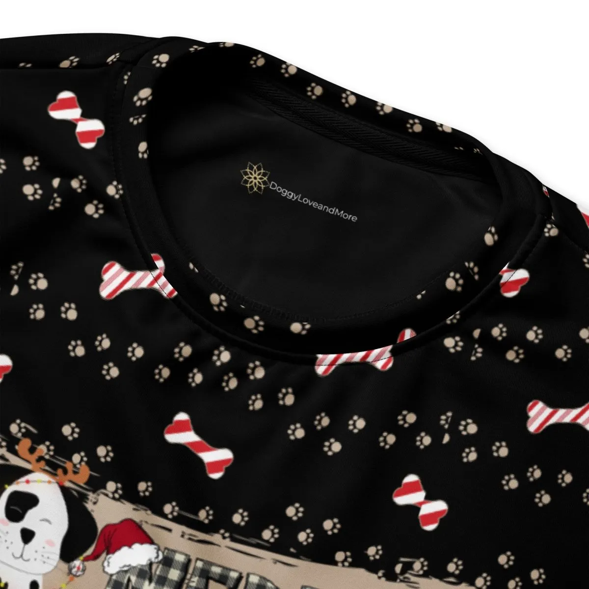 Black Merry Christmas Paw Sweatshirt