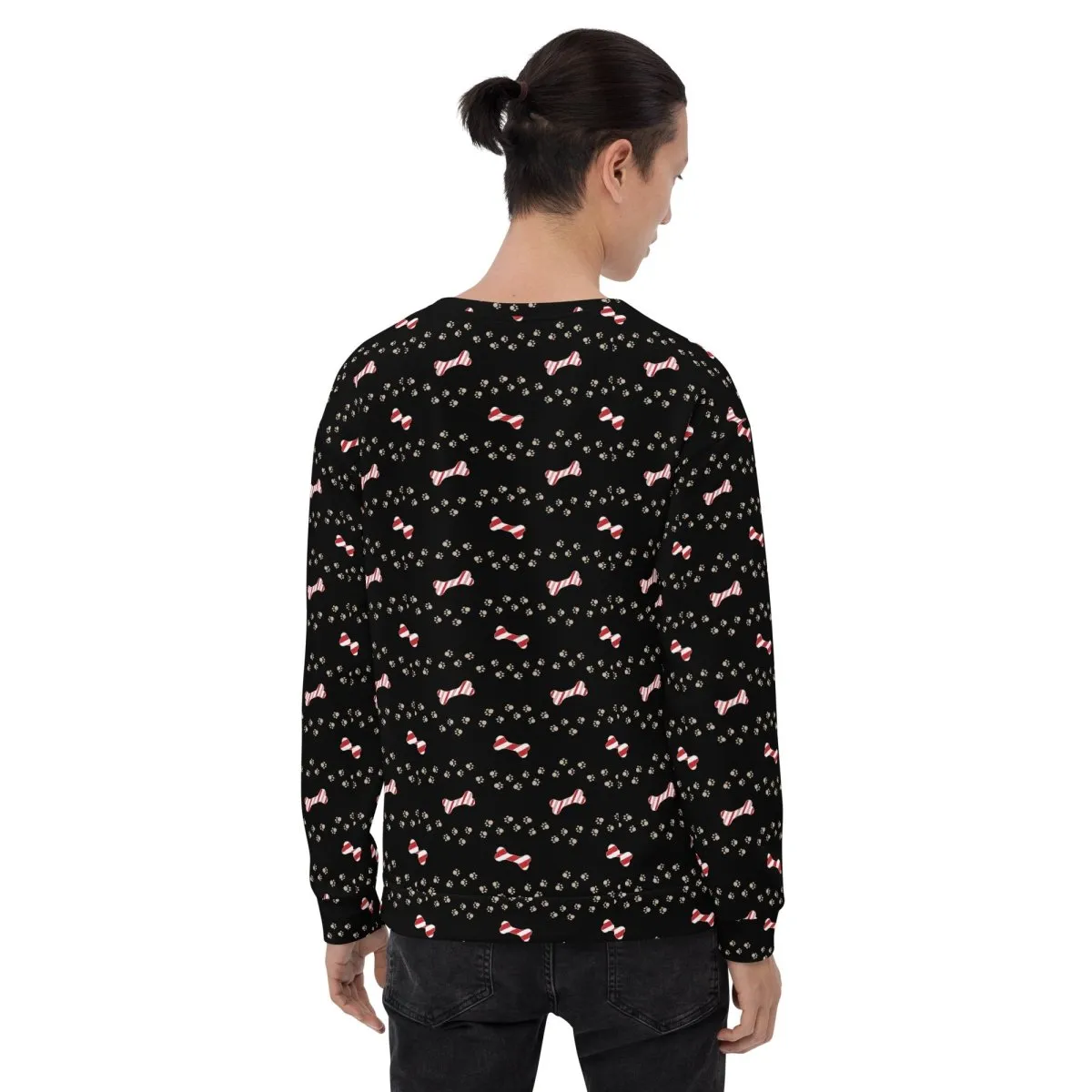 Black Merry Christmas Paw Sweatshirt