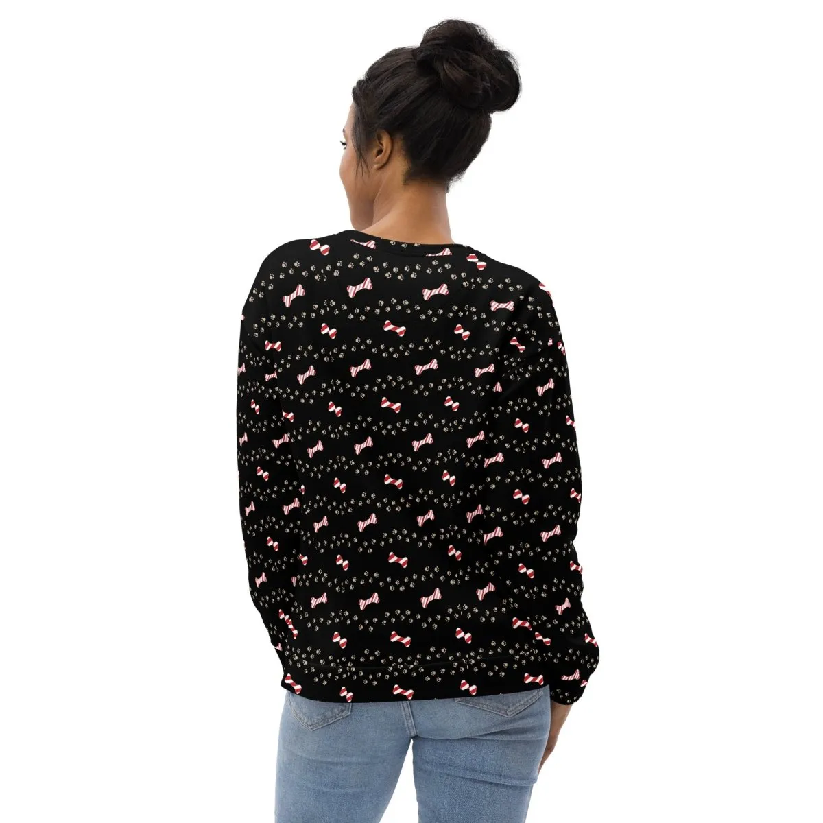 Black Merry Christmas Paw Sweatshirt