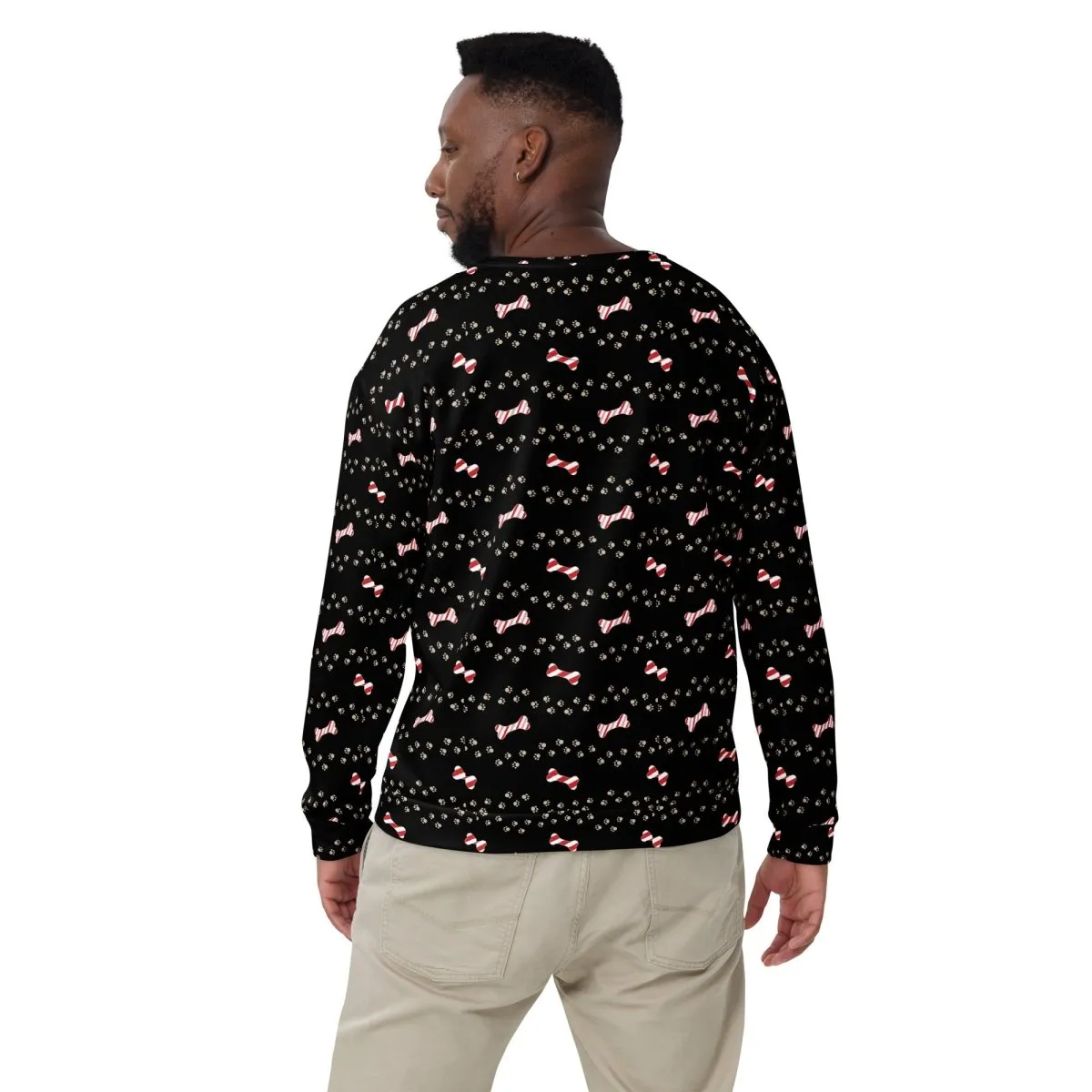 Black Merry Christmas Paw Sweatshirt