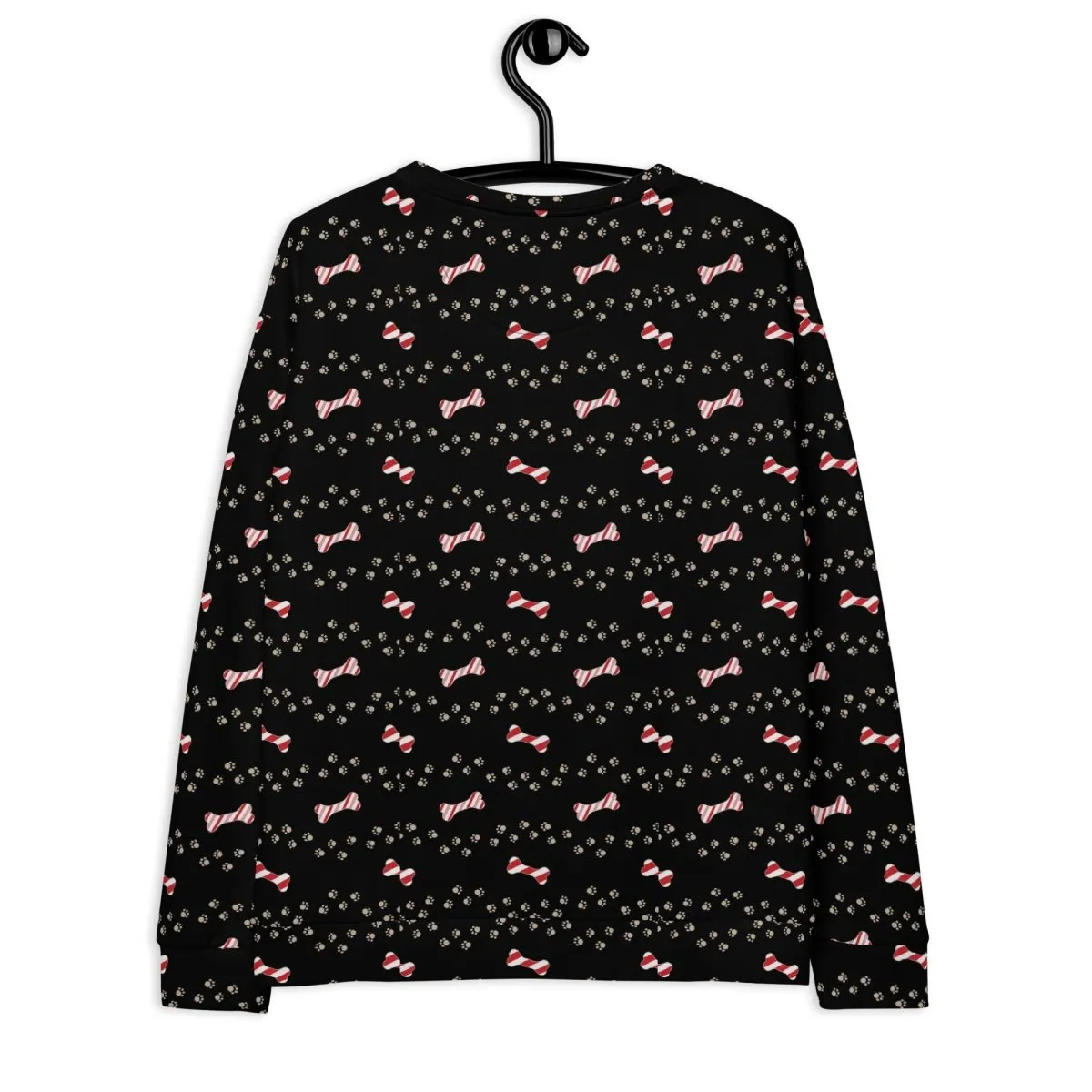 Black Merry Christmas Paw Sweatshirt