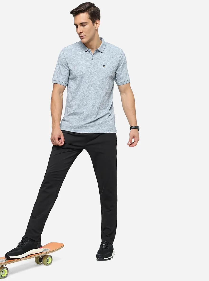 Black Solid Slim Fit Track Pant | Jade Play