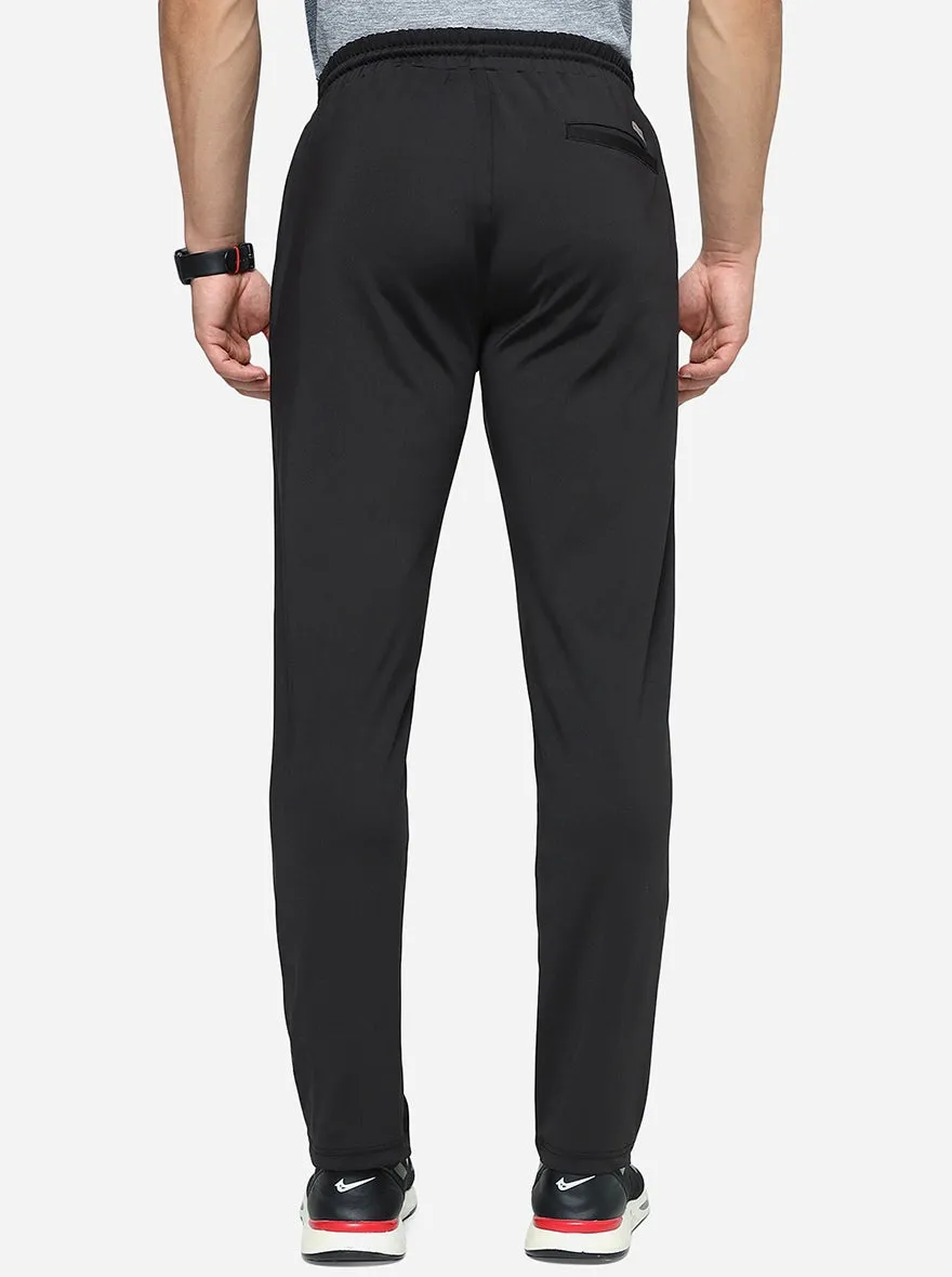 Black Solid Slim Fit Track Pant | Jade Play