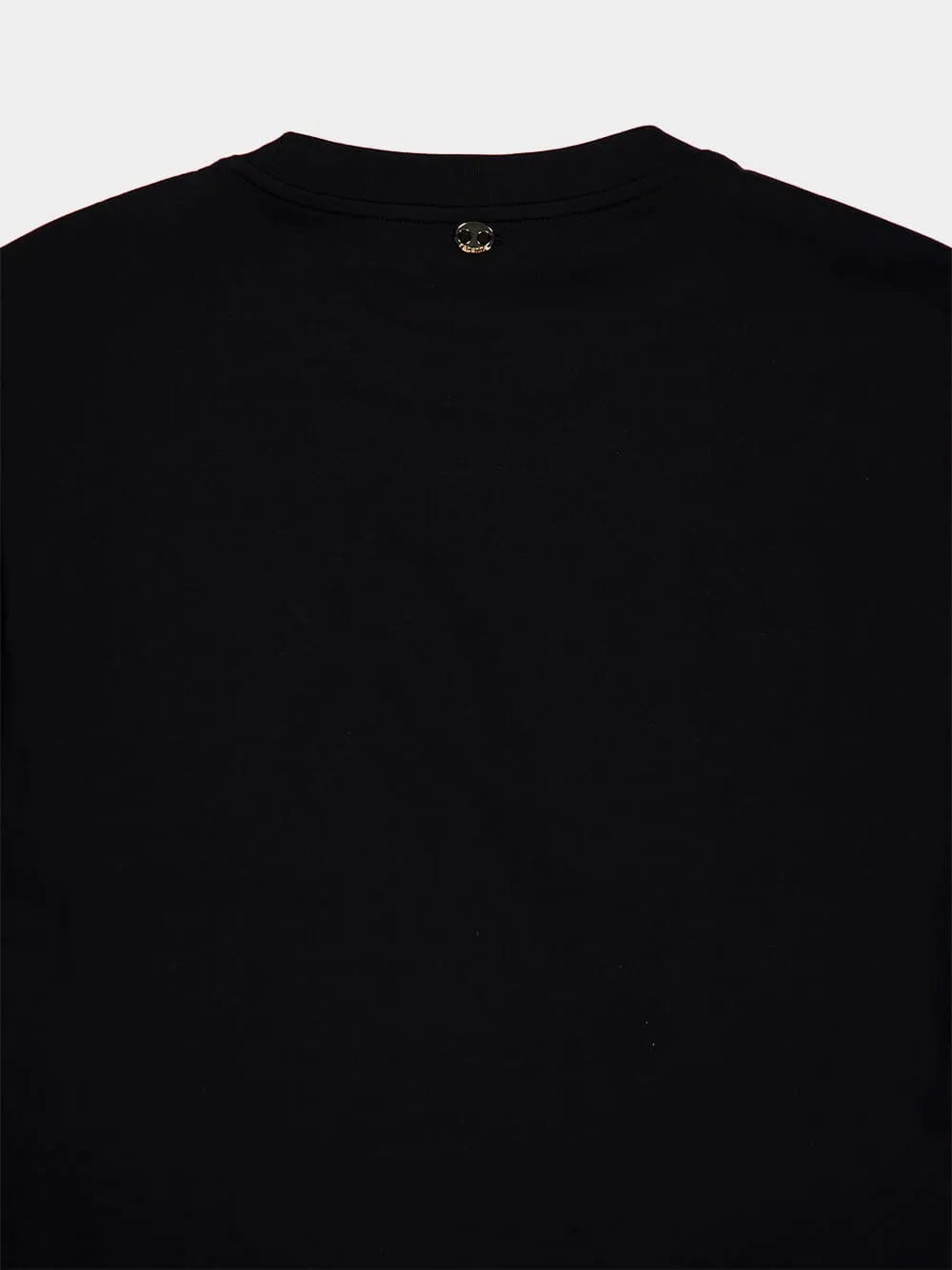 Black T-Shirt With Piercing