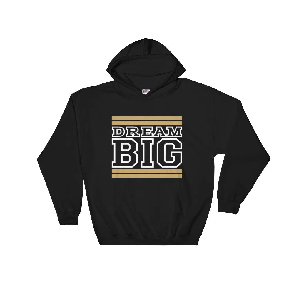 Black Tan and White Hooded Sweatshirt