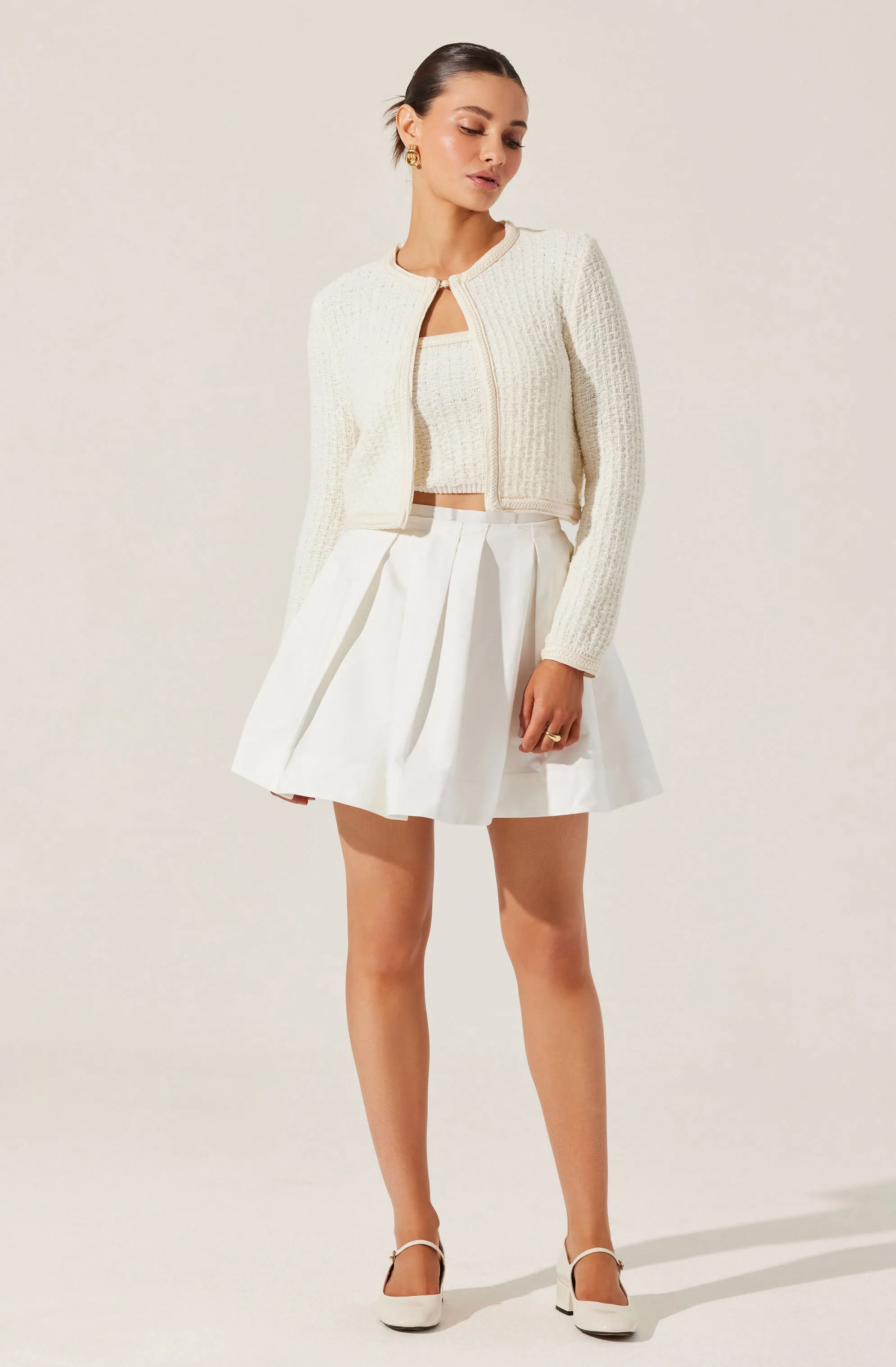 Blaise Pearl Button Cardigan