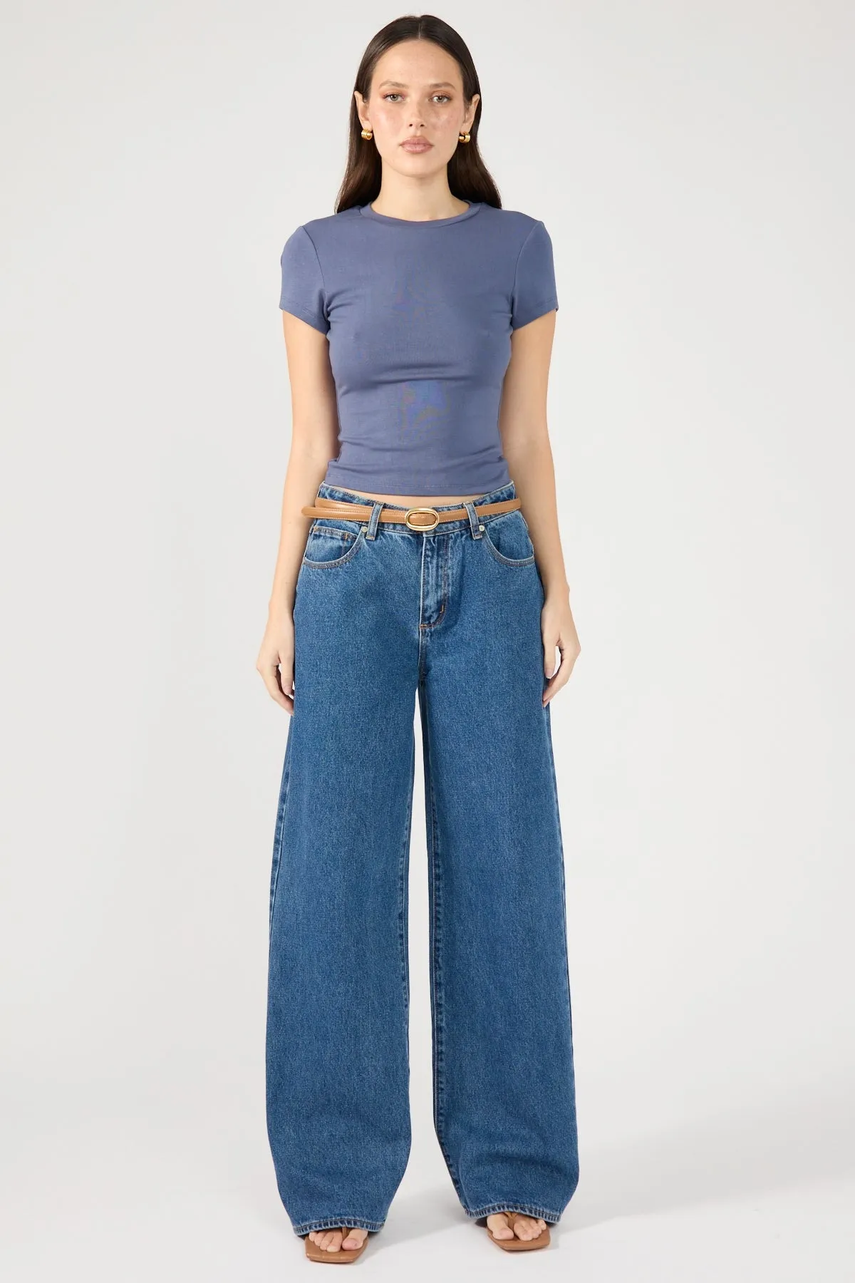 Blue Cap Sleeve Tee