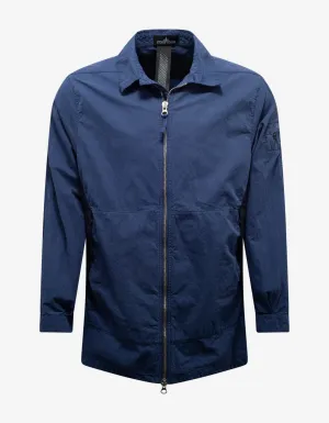 Blue Compact 50 Fili Zip Shirt Jacket