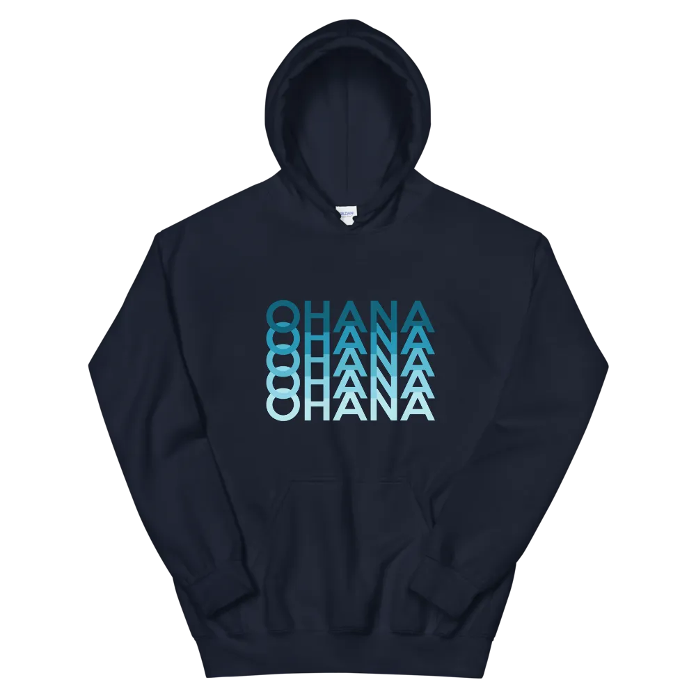 Blue Ohana Repeat *ADULT HOODIE*