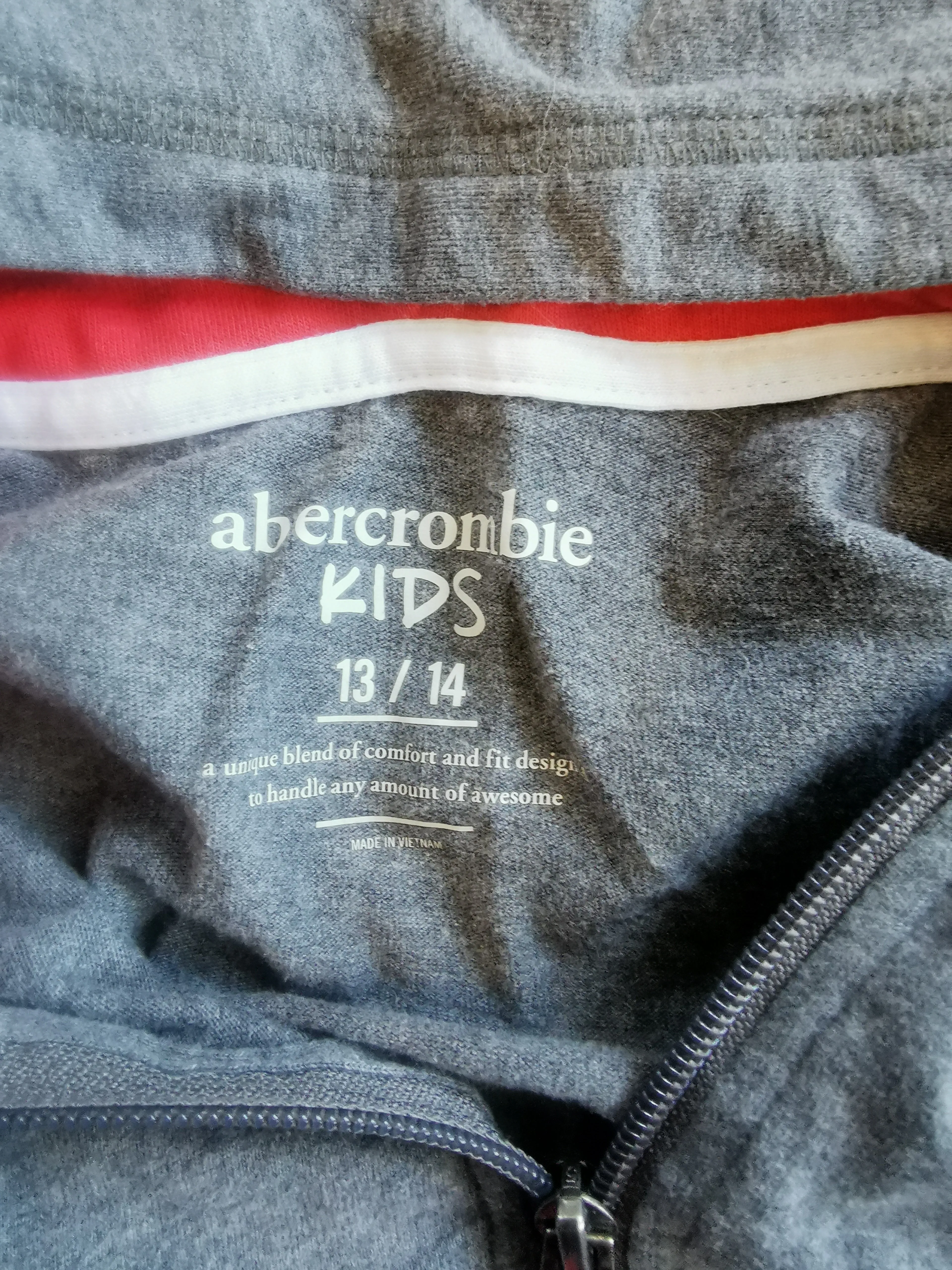 BOY SIZE 13/14 YEARS - ABERCROMBIE KIDS, Super Soft Cotton Hoodie VGUC B35