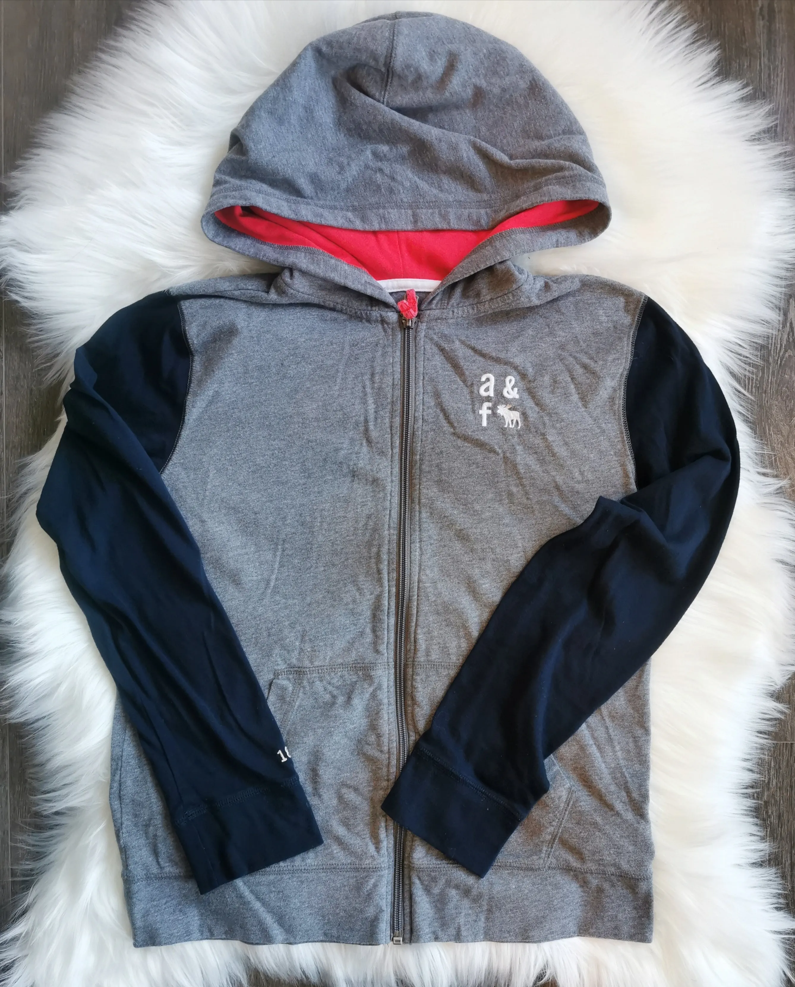 BOY SIZE 13/14 YEARS - ABERCROMBIE KIDS, Super Soft Cotton Hoodie VGUC B35