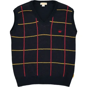 Boys Navy Blue Knitted Top