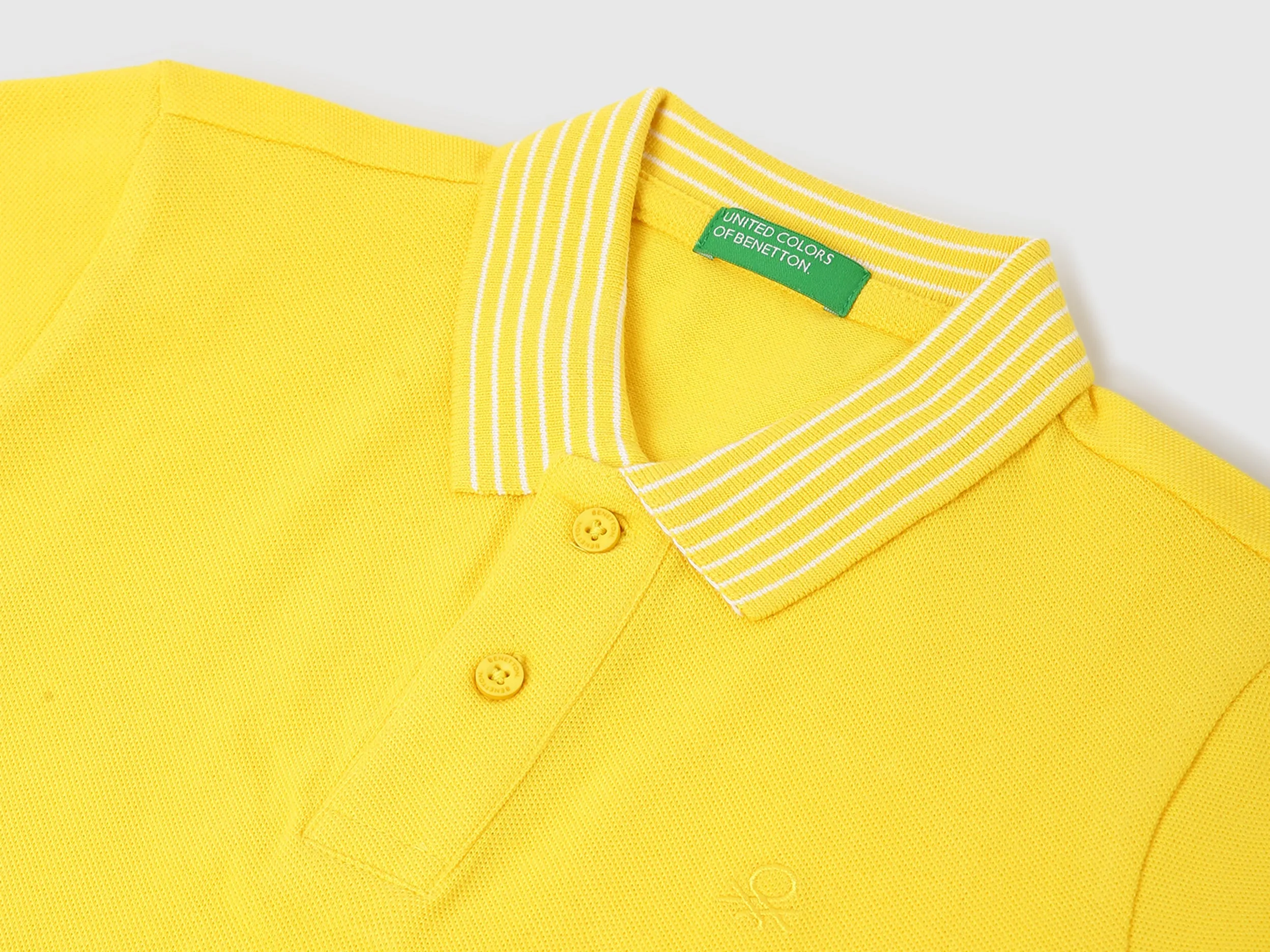 Boys Textured Polo Collar T-Shirt