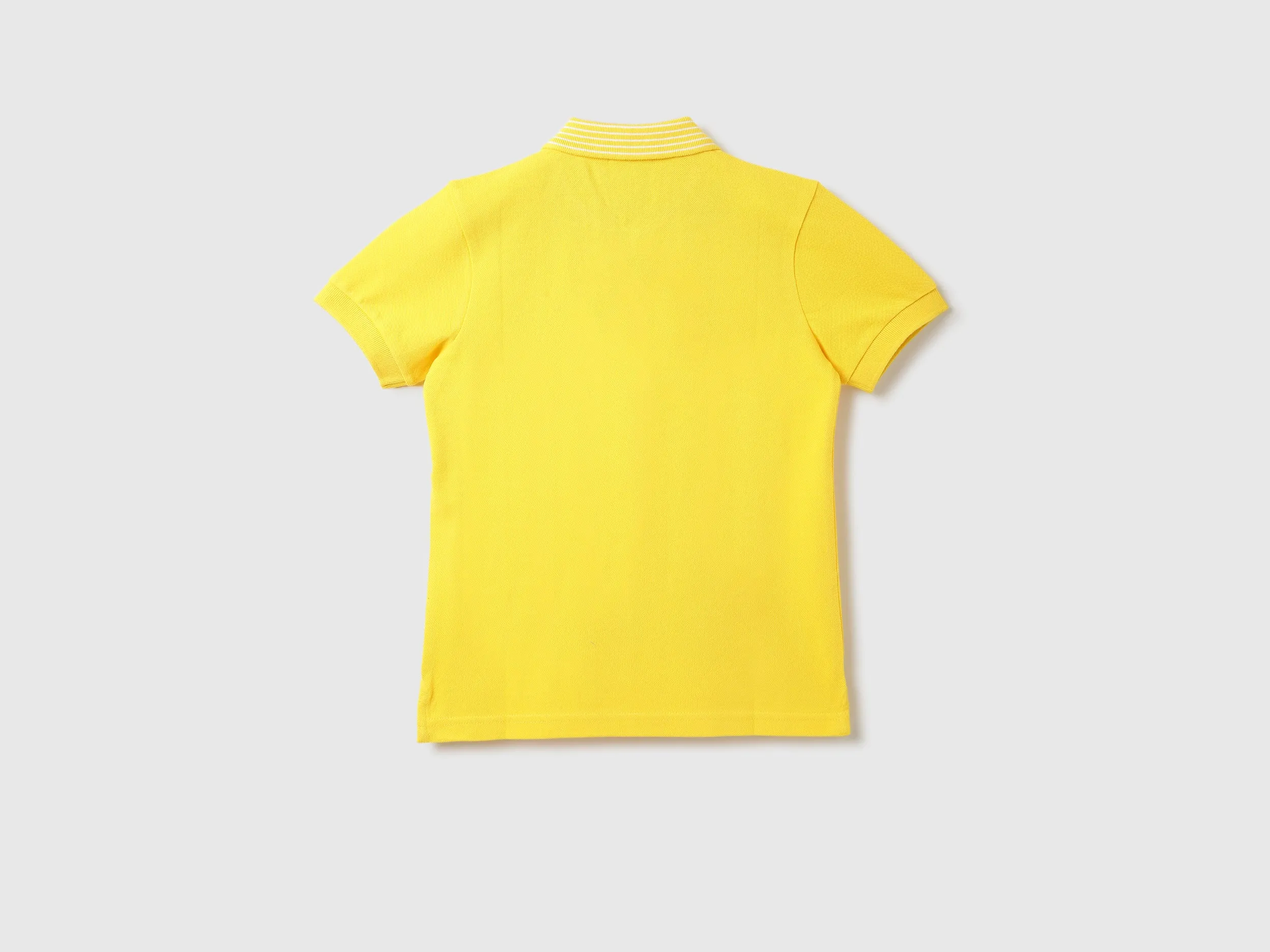 Boys Textured Polo Collar T-Shirt