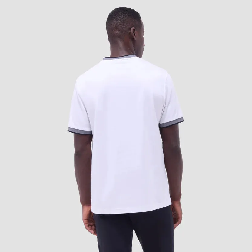 Bugatchi Solid V-Neck T-Shirt - White