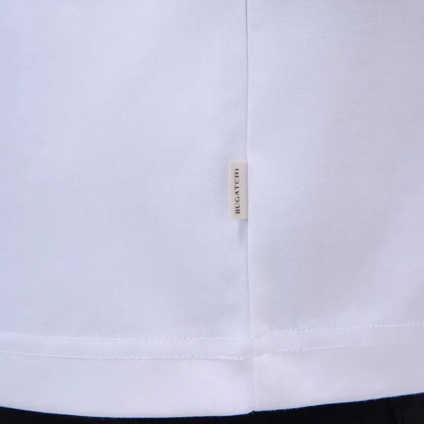 Bugatchi Solid V-Neck T-Shirt - White