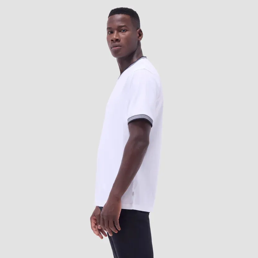Bugatchi Solid V-Neck T-Shirt - White