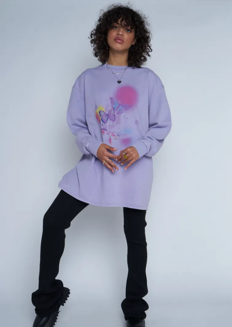Butterfly Oversized Tee