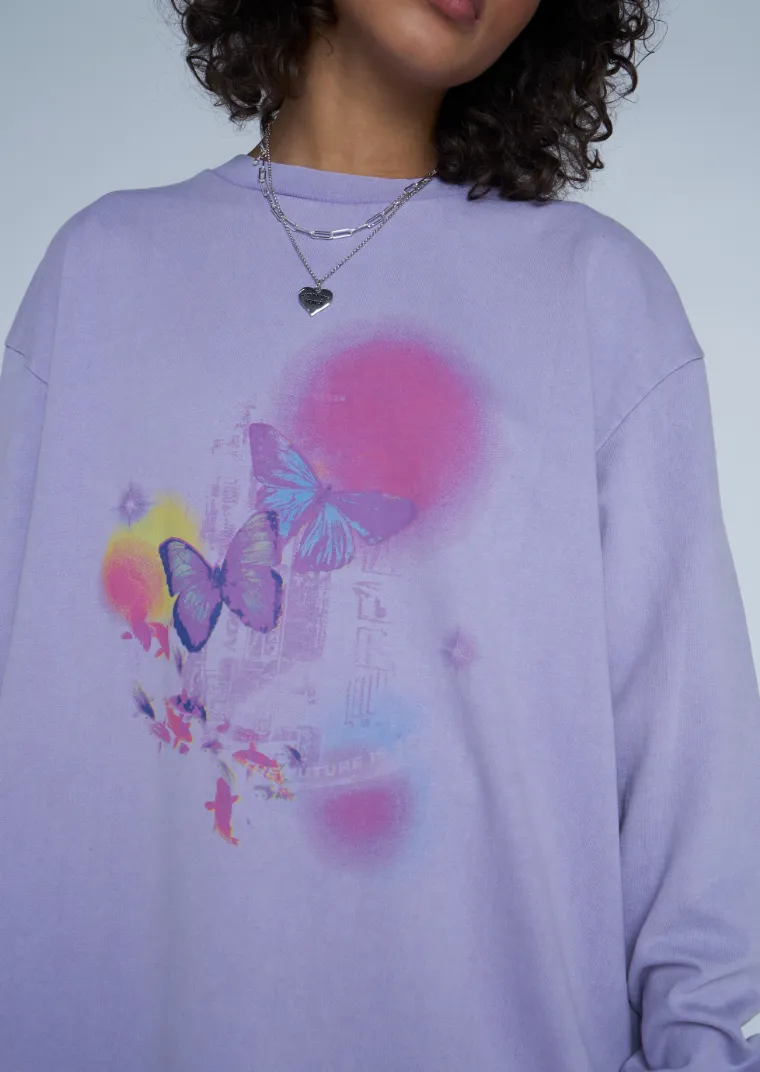 Butterfly Oversized Tee