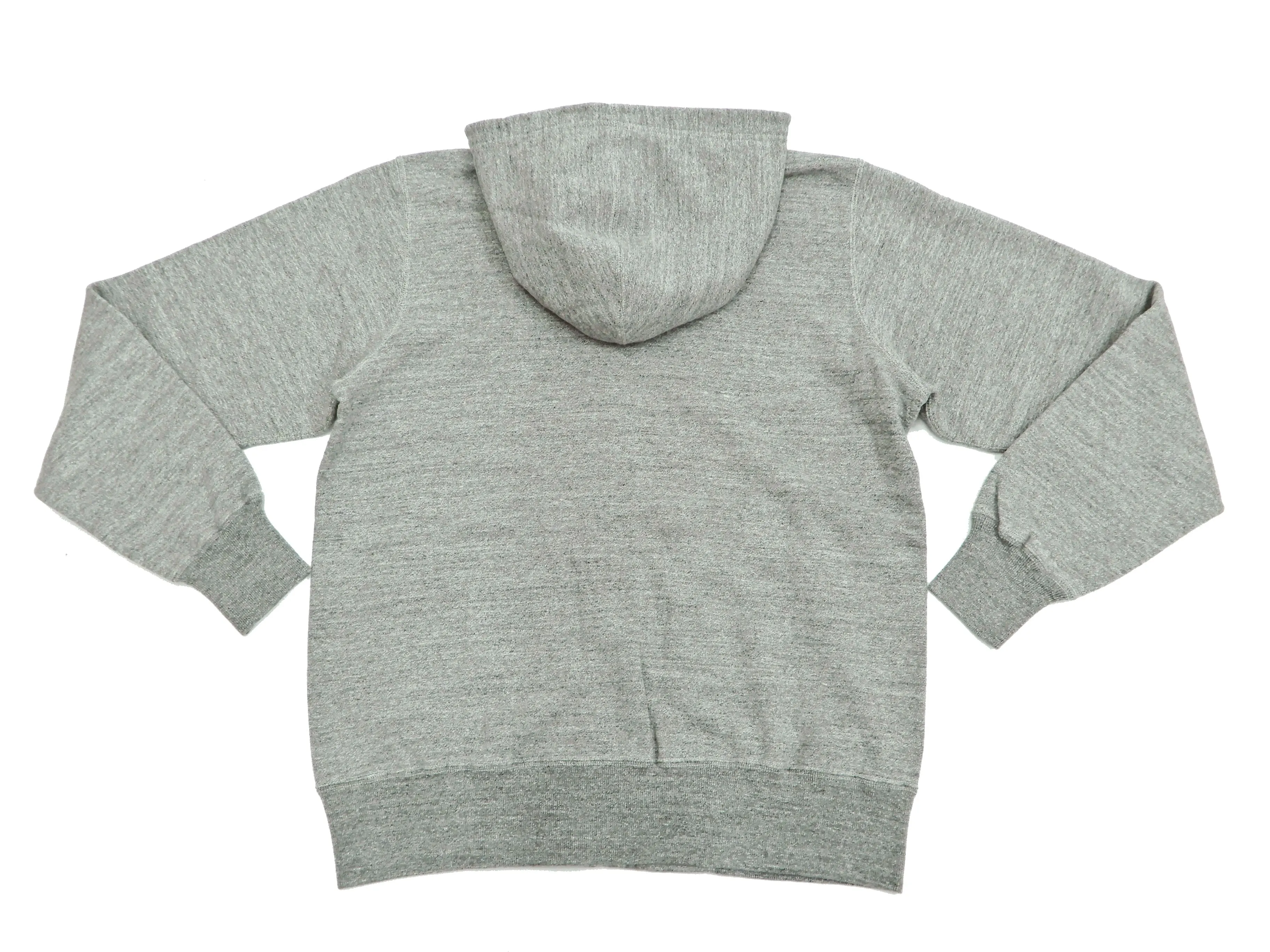 Buzz Rickson Hoodie Men's Plain Hoodie Zip Front Hooded Sweatshirt BR65623 Heather-Gray