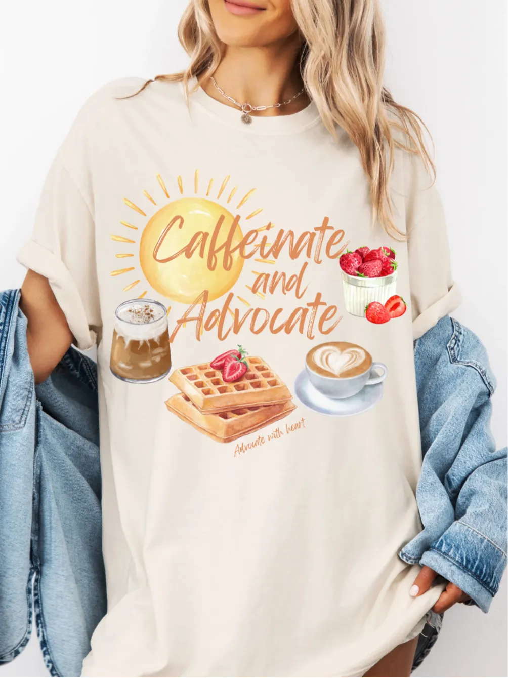 Caffeinate and Advocate Tee