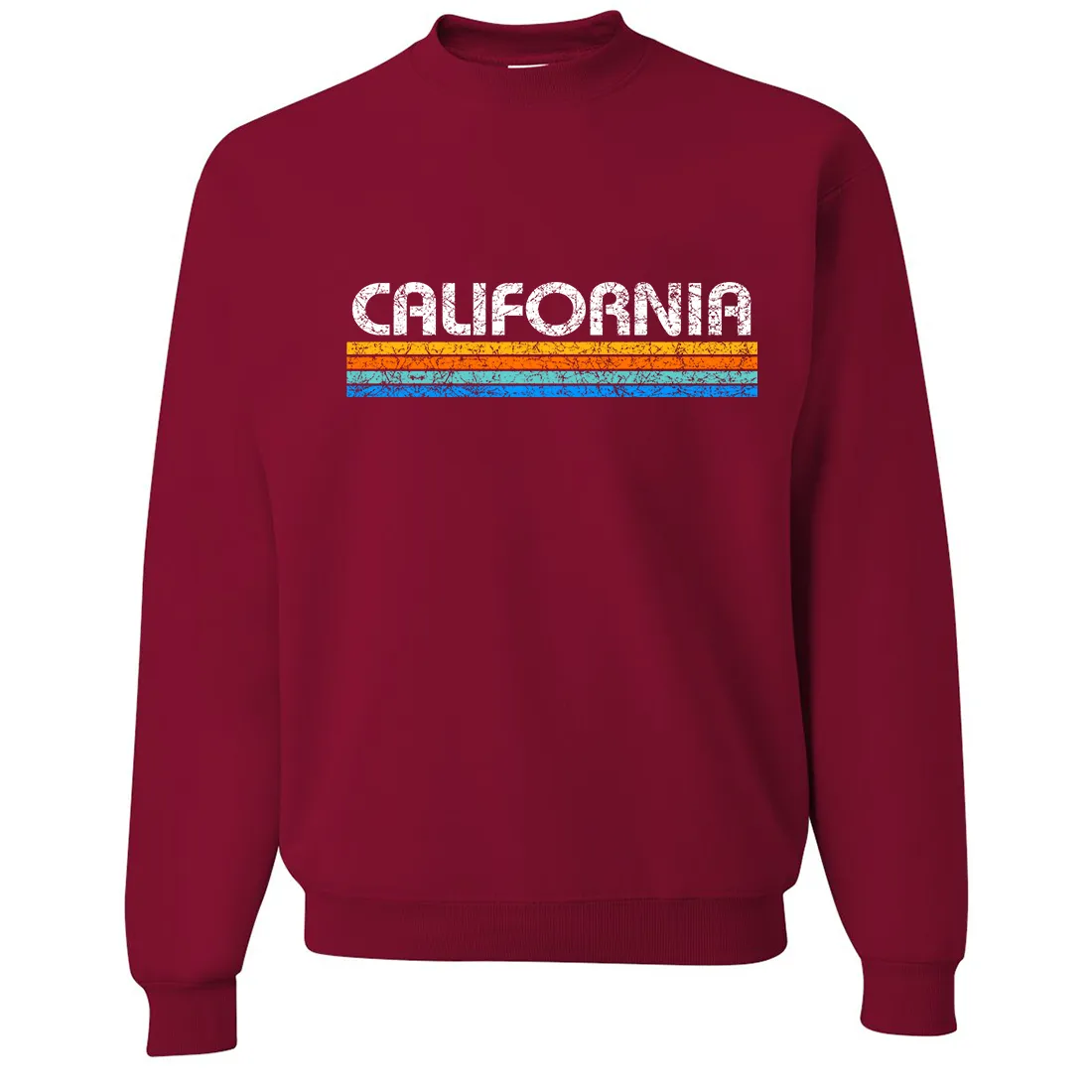 California Vintage Stripe Crewneck Sweatshirt