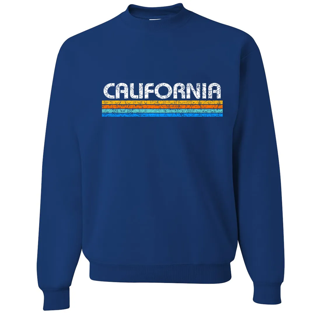 California Vintage Stripe Crewneck Sweatshirt