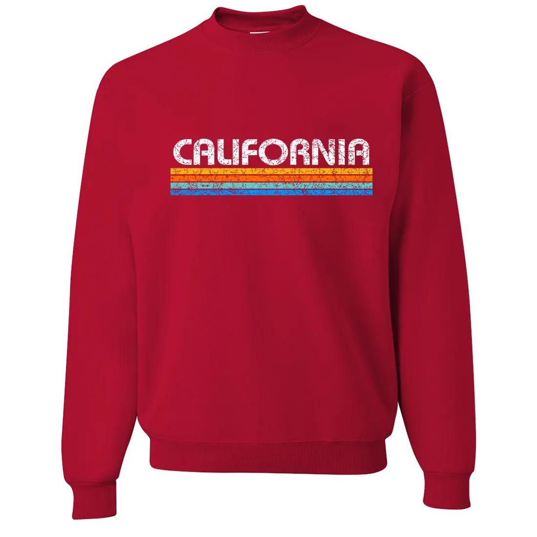 California Vintage Stripe Crewneck Sweatshirt