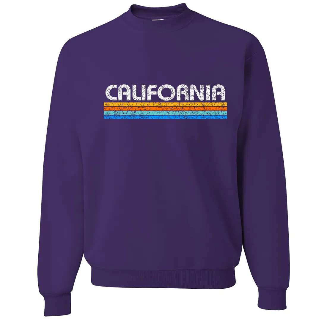 California Vintage Stripe Crewneck Sweatshirt