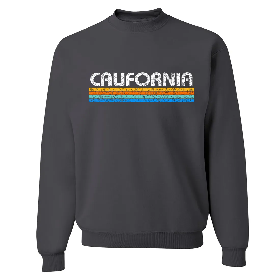 California Vintage Stripe Crewneck Sweatshirt
