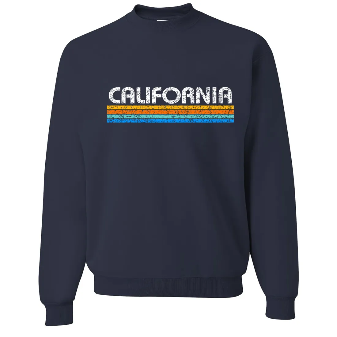 California Vintage Stripe Crewneck Sweatshirt