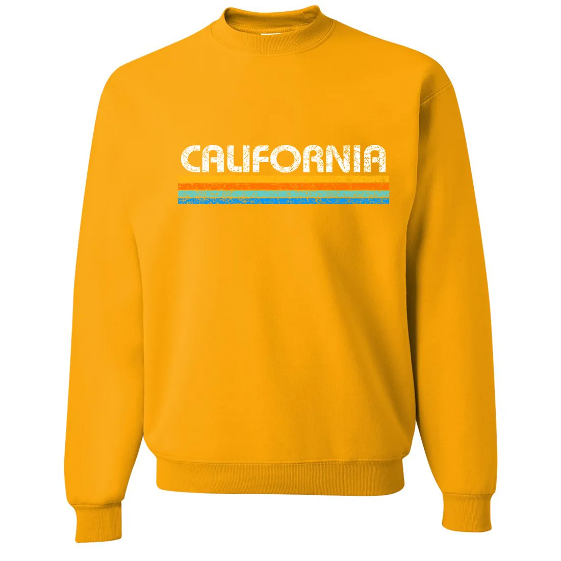 California Vintage Stripe Crewneck Sweatshirt
