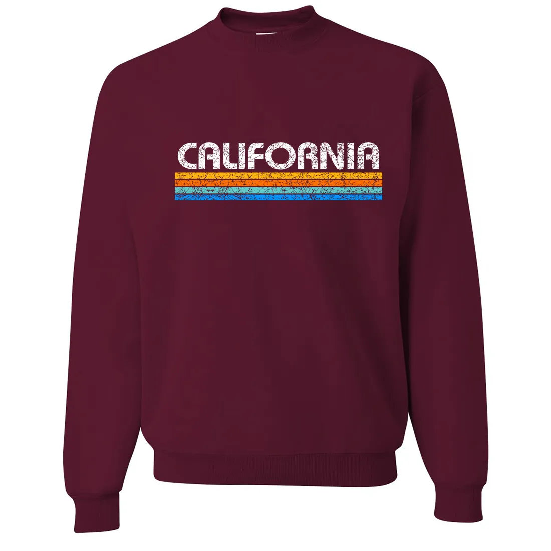 California Vintage Stripe Crewneck Sweatshirt