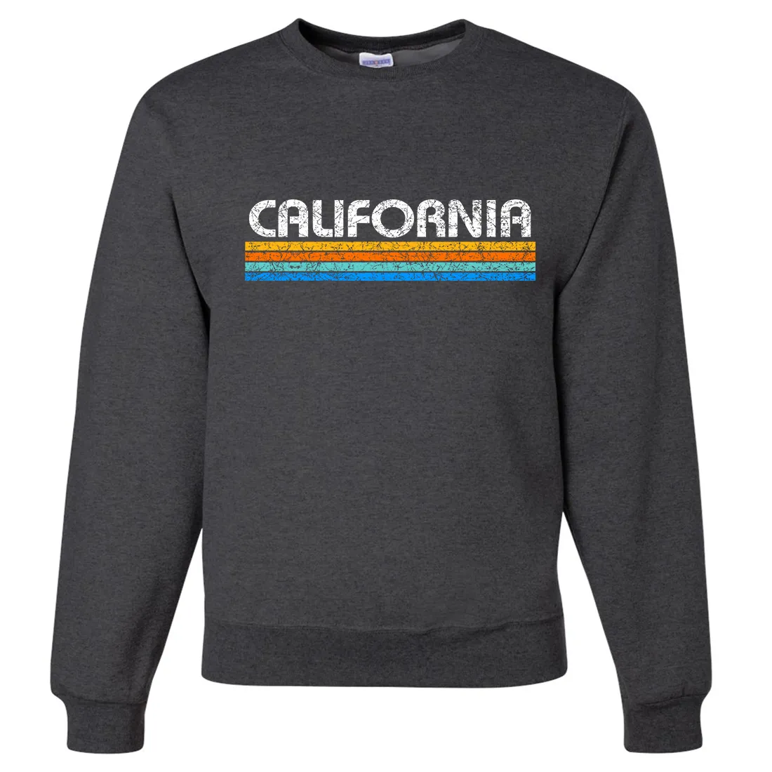 California Vintage Stripe Crewneck Sweatshirt